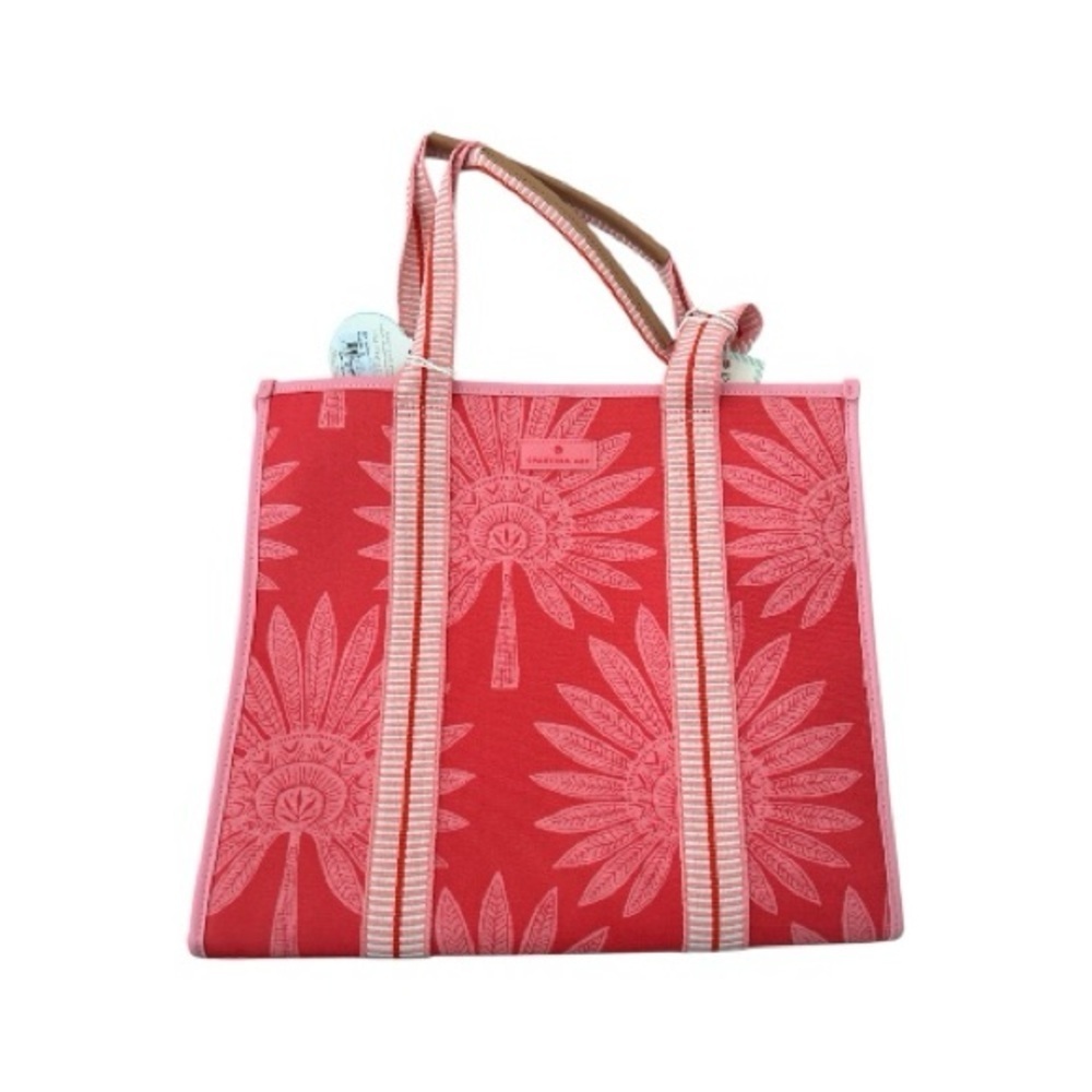 Spartina 449 Red and Pink Floral Tote
